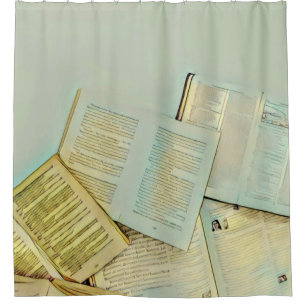 Luxusgeschenke für Buchliebhaber Duschvorhang