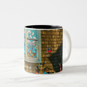Luxusgeschenke für Radfahrer Zweifarbige Tasse