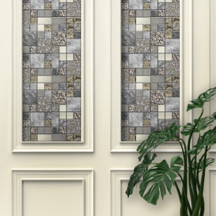 Luxusglas, Muschel und Metal Geometrie Tapete
