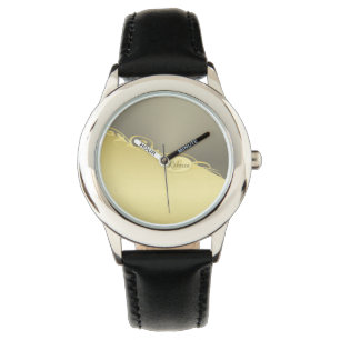 Luxusgold dekoriert auf Gold & Silber, Monogram Armbanduhr