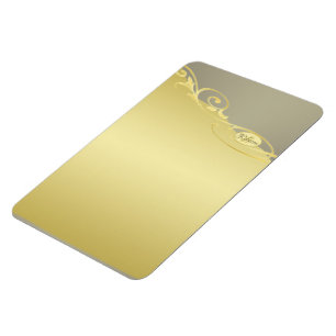Luxusgold dekoriert auf Gold & Silber, Monogram Magnet