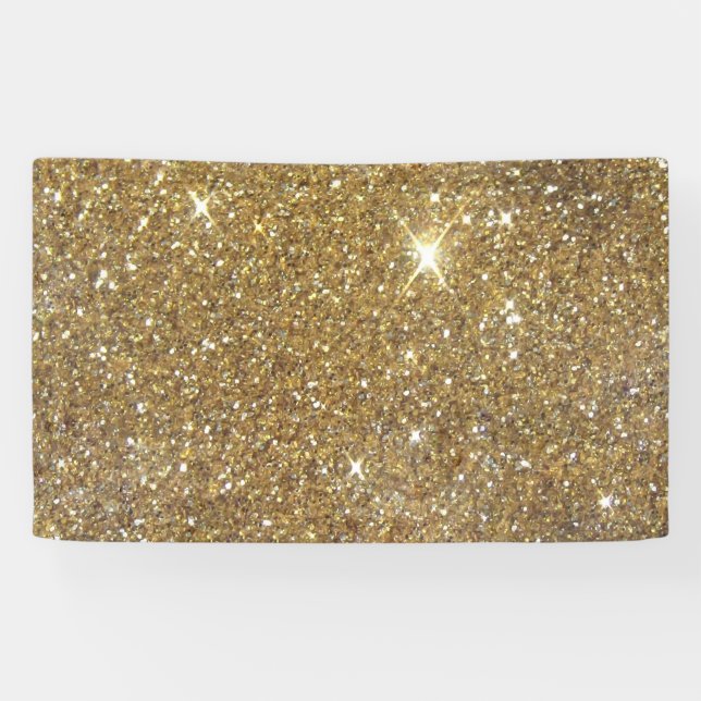 LuxusgoldGlitzer - Druckbild Banner (Horizontal)