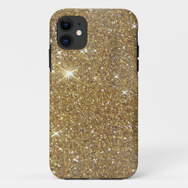LuxusgoldGlitzer - Druckbild Case-Mate iPhone Hülle (Rückseite)
