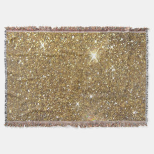 LuxusgoldGlitzer - Druckbild Decke