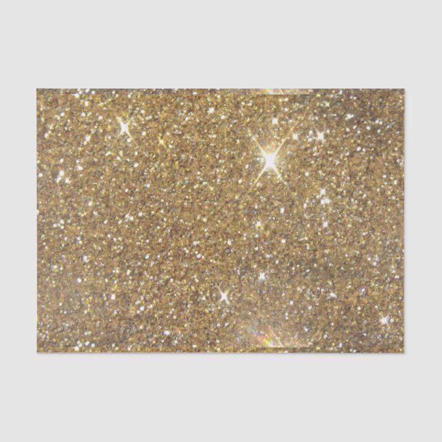 LuxusgoldGlitzer - Druckbild Seidenpapier (Vorderseite)