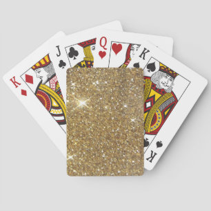 LuxusgoldGlitzer - Druckbild Spielkarten