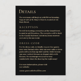 Luxusgrün mit Gold Begleitkarte