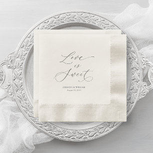 Luxushochzeit "Liebe ist süß" Serviette