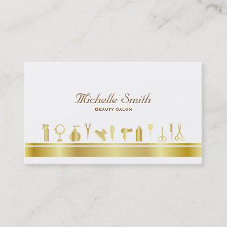 LuxusImitat-Goldkosmetik-Schönheits-Salon Visitenkarte