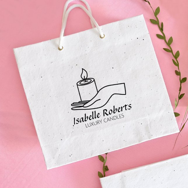 Luxuskerzen Kleines Unternehmen, maßgeschneiderte  Gummistempel (Von Creator hochgeladen)