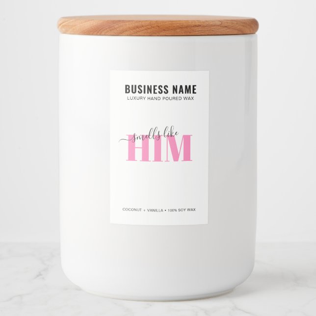 Luxuskerzensiegel 5,1 cm x 7,6 cm bearbeitbar lebensmitteletikett (Vorderseite)