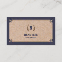 Luxuskraftpapier DRUCKmarine-Visitenkarte