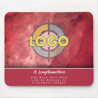 Luxusmarke Ruby Red Crystal Executive Office Mousepad