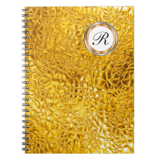 Luxusmonogramm-Notizbuch-Zeitschrift Notizblock