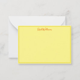 Luxusname mit elegantem Gold Borded Mitteilungskarte