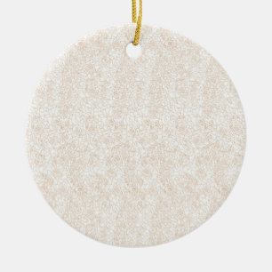 Luxusneutrales florales Ornament
