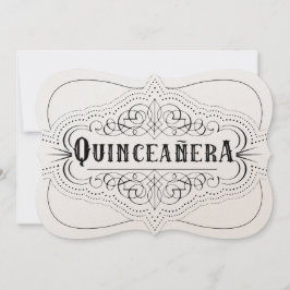 Luxuspapier Quinceañera Süd Western Einladung