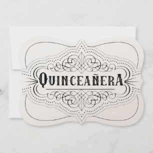 Luxuspapier Quinceañera Süd Western Einladung