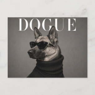 Luxusporträt eines deutschen Schäferhundes Postkarte