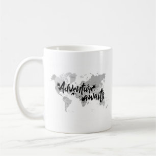 LuxusWeltkarte-Abenteuer erwartet Kaffeetasse