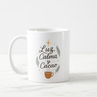 ✨ Luz, Calma y Cacao – Diseño Navideño Aesthetic  Kaffeetasse
