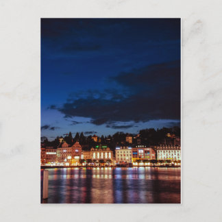 Luzern bei Nacht Postkarte