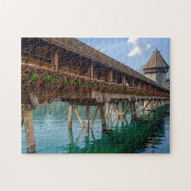 Luzern Chapel Bridge Jigsaw Puzzle (Horizontal)