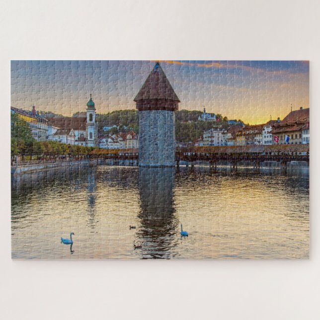 Luzern, Schweiz bei Dämmerung (Horizontal)