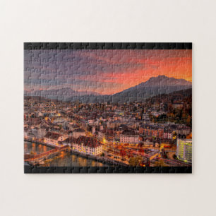 Luzern Schweiz HDR. Fine Art Puzzle
