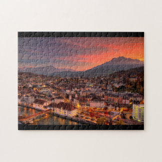 Luzern Schweiz HDR. Fine Art Puzzle