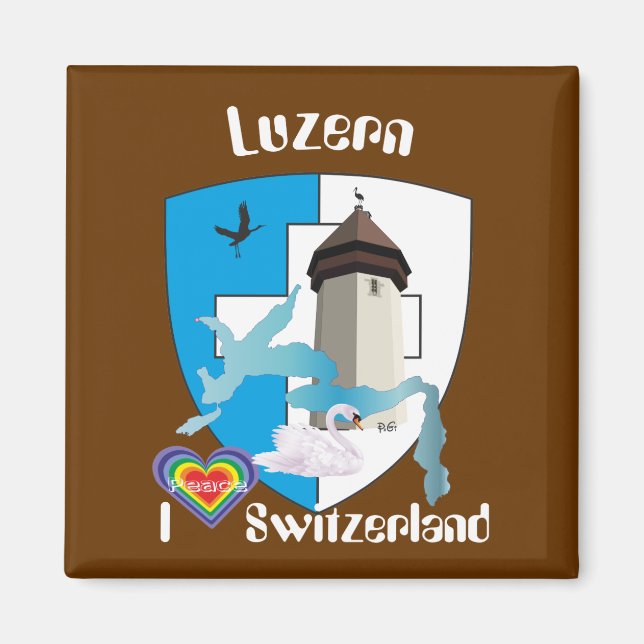 Luzern Schweiz Magnet (Vorne)