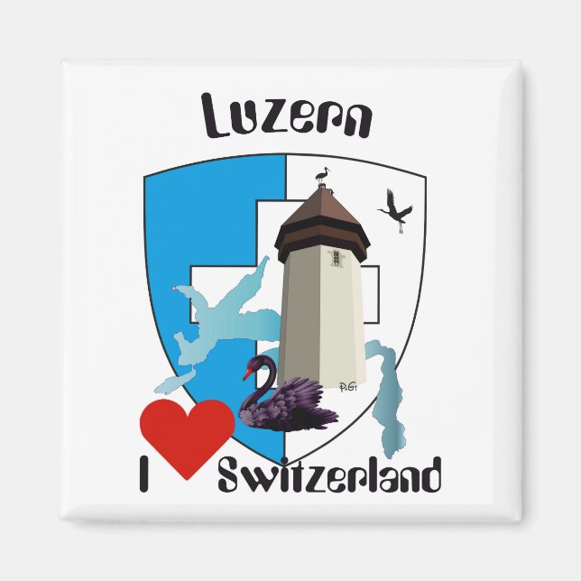 Luzern Schweiz Magnet (Vorne)