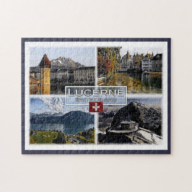 Luzern - Schweiz - Mosaik - (Horizontal)