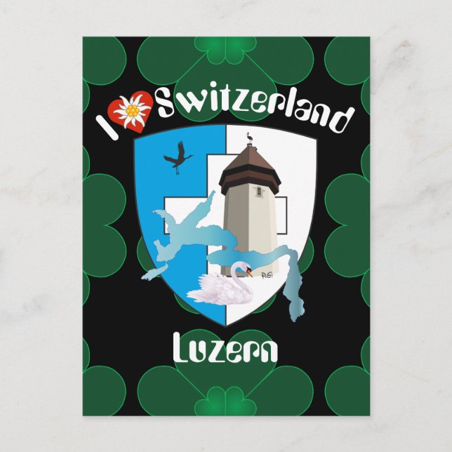 Luzern Schweiz Postkarte (Vorderseite)