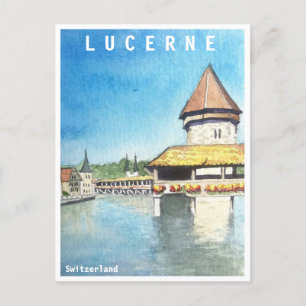 Luzern Schweiz Reise Postkarte