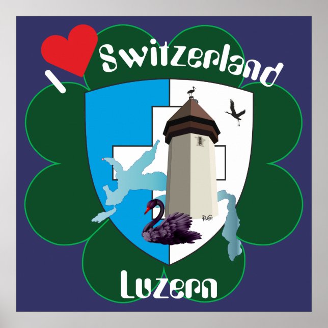 Luzern Schweiz Schweiz Poster (Vorne)