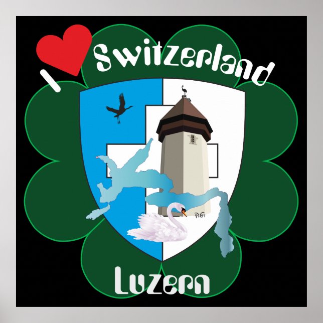 Luzern Schweiz Switzerland Poster (Vorne)