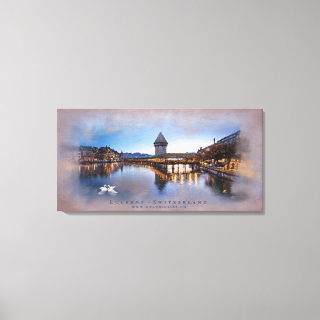 Luzern - Wrapped Canvas Leinwanddruck (Vorderseite)