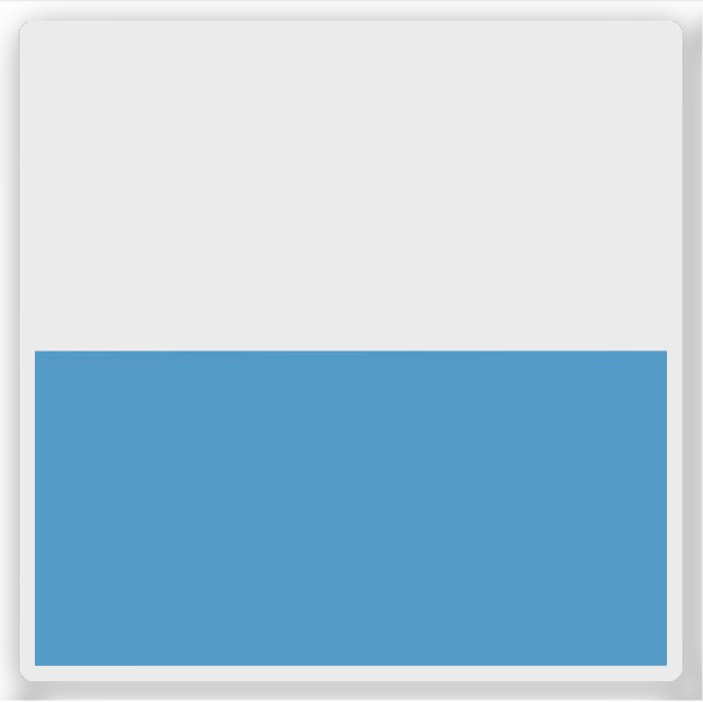 Luzerner Flagge, Schweiz Aufkleber (Vorderseite)