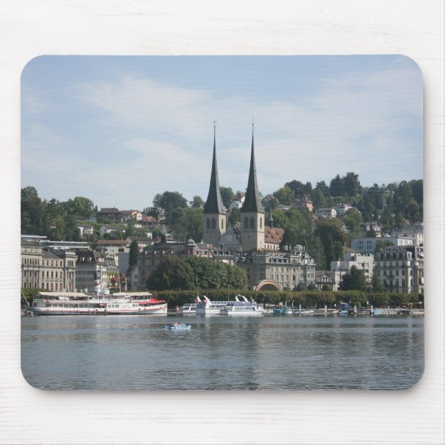 Luzerner See, Vierwaldstattersee, die Schweiz Mousepad (Vorne)
