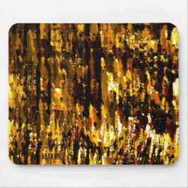 Luzes foscas de vela sob uma placa de gelo mousepad