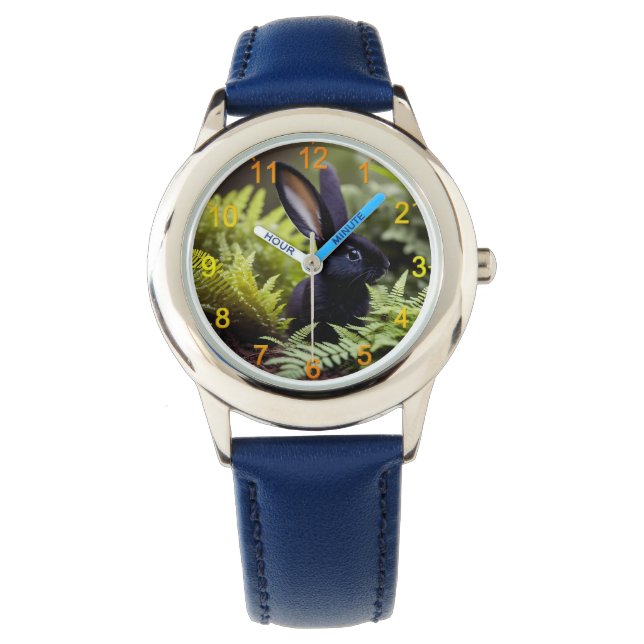 Luzifer der Schwarze Hase: Ein dunkles Bündel Misc Armbanduhr (Vorderseite)