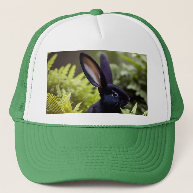 Luzifer der Schwarze Klein Hase, Lastwagenhalden Truckerkappe (Vorderseite)