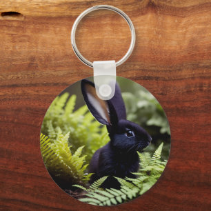 Luzifer der Schwarze Little Bunny, Keyring Schlüsselanhänger