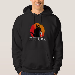Luzifer Okkult Satanische Katze Lucipurr Antichris Hoodie