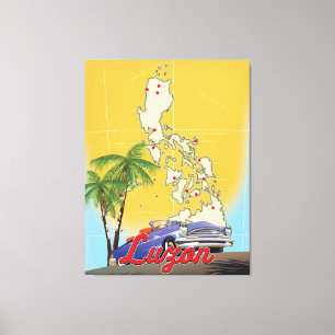 Luzon Philippinen Reiseplakat Leinwanddruck
