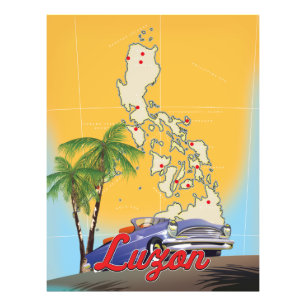 Luzon Philippines Reiseposter Fotodruck