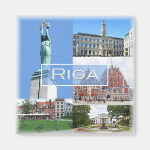 LV * Latvijas Republika Lettland Lietuva - Riga Magnet