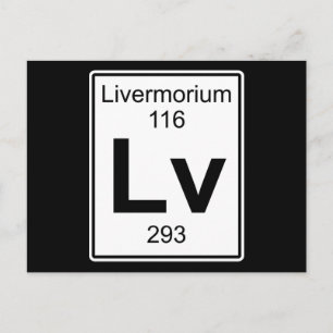 Lv - Livermorium Postkarte