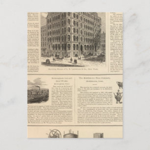 LW Lawrence und Bankers Birmingham Iron Postkarte